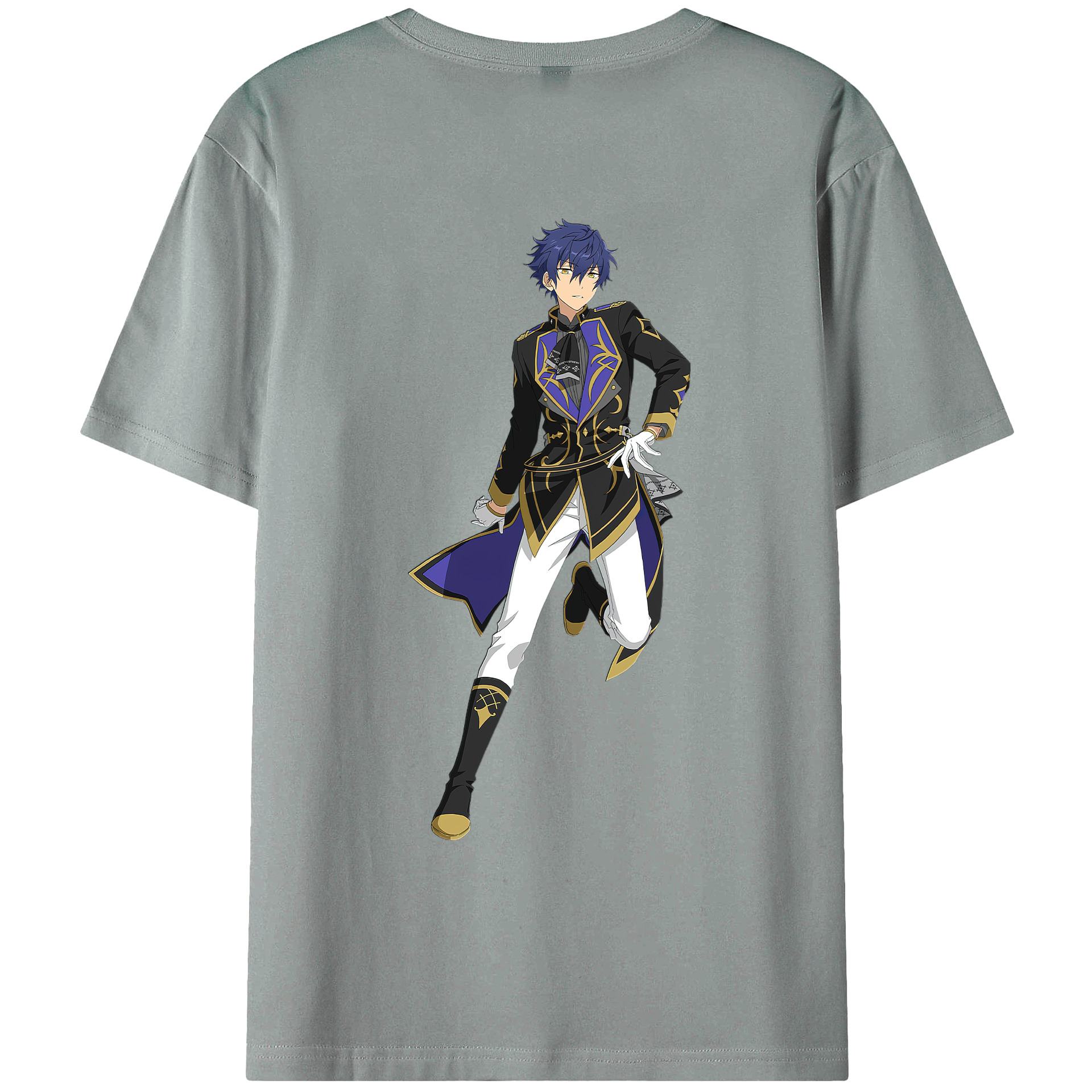（画像用） あんさんぶるスターズ! Ensemble Stars 綿100％ メンズ半袖Tシャツ（バックプリント） 通気性